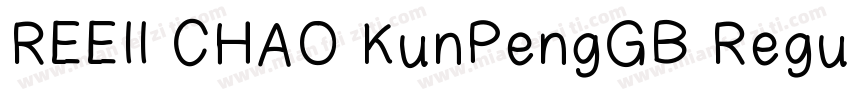 REEII CHAO KunPengGB Regular字体转换
